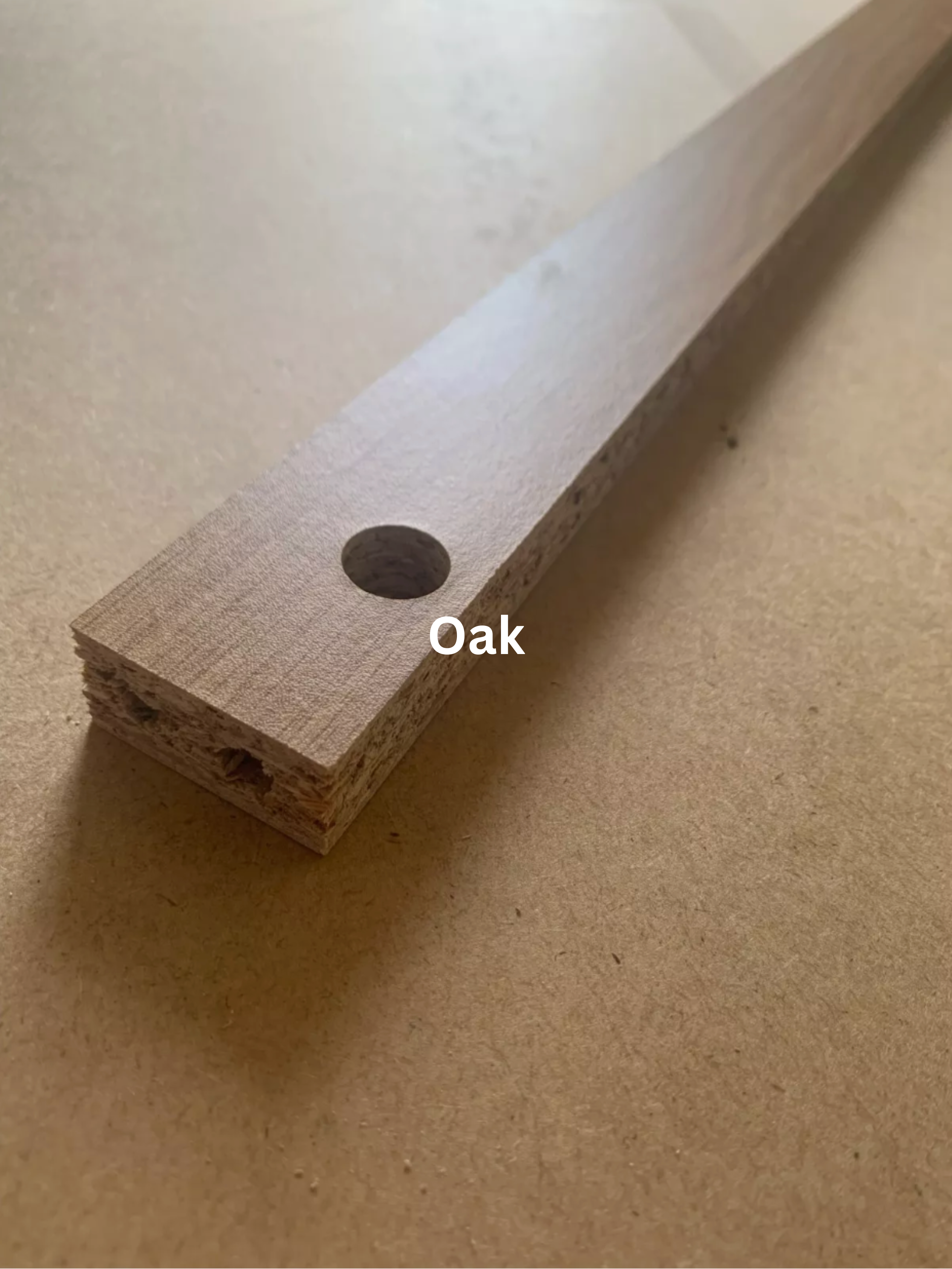 EASY FIT! Front rail/divider/partition for IKEA Malm Chest of Drawers - Oak